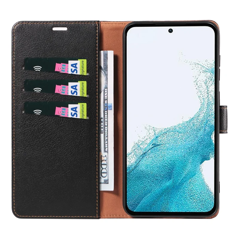 Cover per Samsung Galaxy A57 5G con Chiusura Magnetica, Portafoglio in Pelle con Blocco RFID - Nero