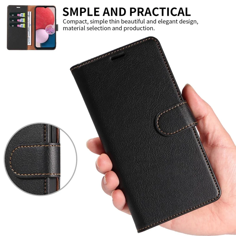 Cover per Samsung Galaxy A57 5G con Chiusura Magnetica, Portafoglio in Pelle con Blocco RFID - Nero