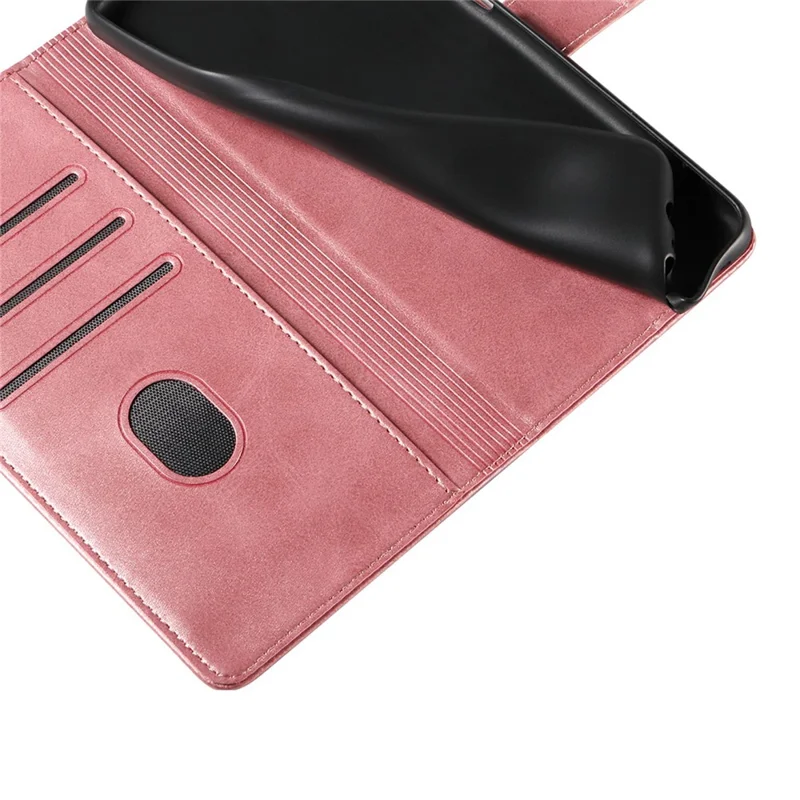 Voor Samsung Galaxy S26 / S26 Pro hoesje van lederen standaard telefoonhoes met magnetische sluiting - Roze goud