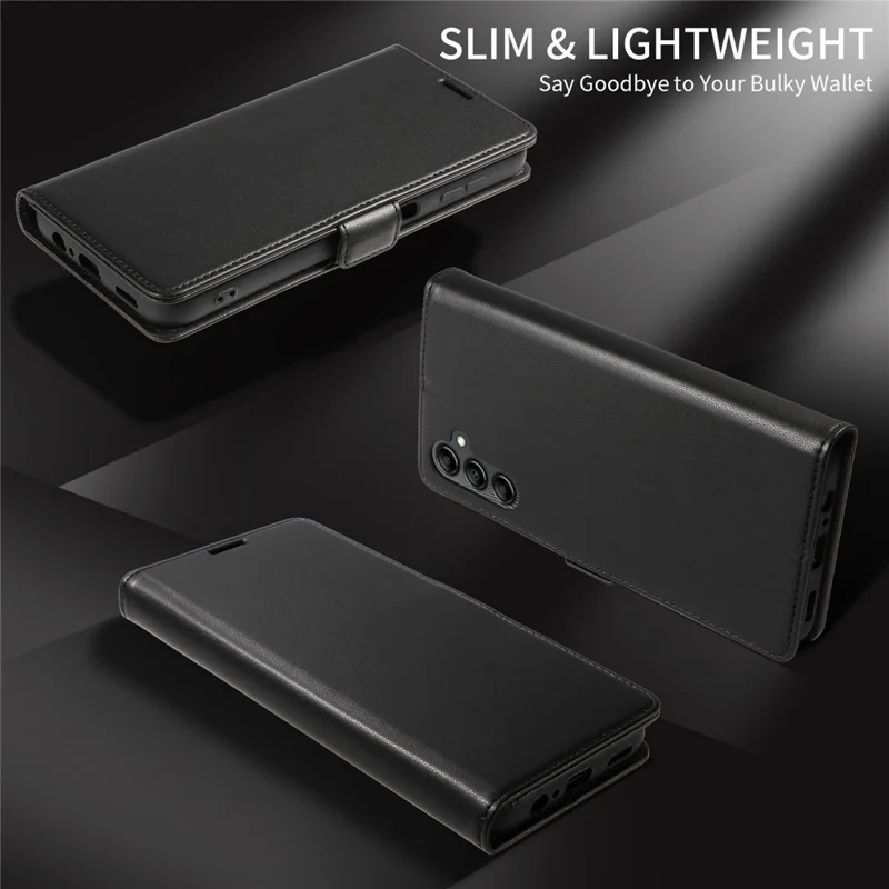 For Samsung Galaxy A37 5G Case Side Magnetic Clasp RFID Blocking Leather Phone Wallet Cover - Sort