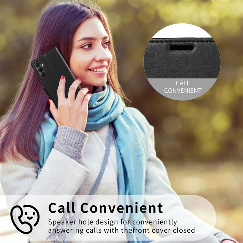 Til Samsung Galaxy S26 / S26 Pro Case Side Magnetlås RFID-blokerende Læder Phone Wallet Cover - Sort