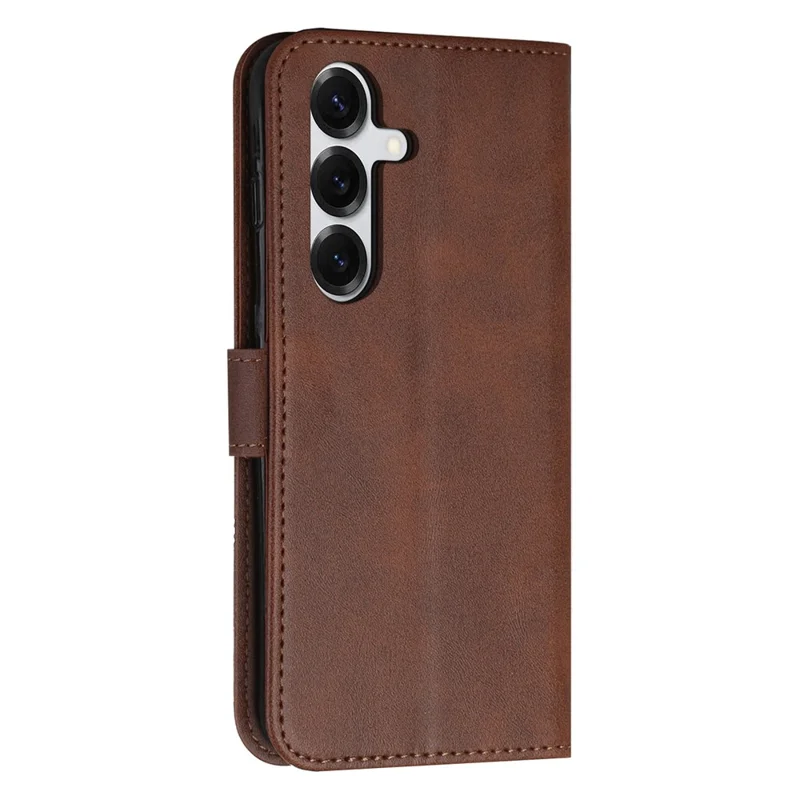 Acquisto all'ingrosso per custodia in pelle per Samsung Galaxy S26 / S26 Pro, custodia pieghevole con supporto, portafoglio, chiusura a libro con cinturino - Marrone