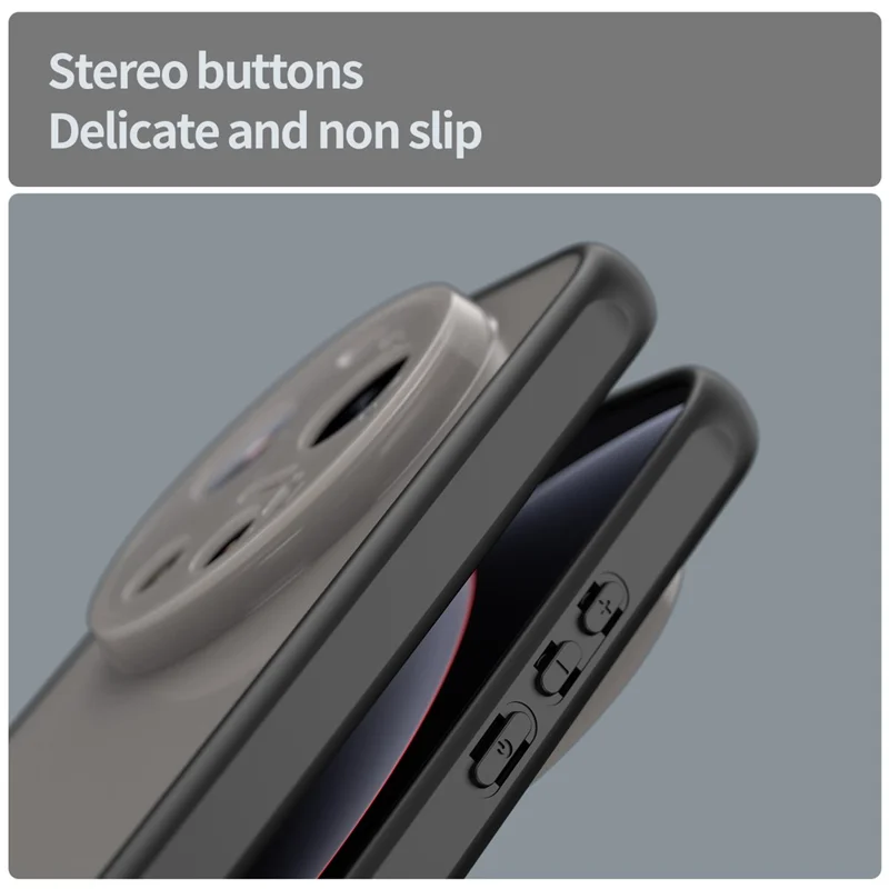 For Xiaomi 17 Ultra 5G Case Drop Proof Airbags Frosted Translucent PC + TPU Phone Back Cover - Black