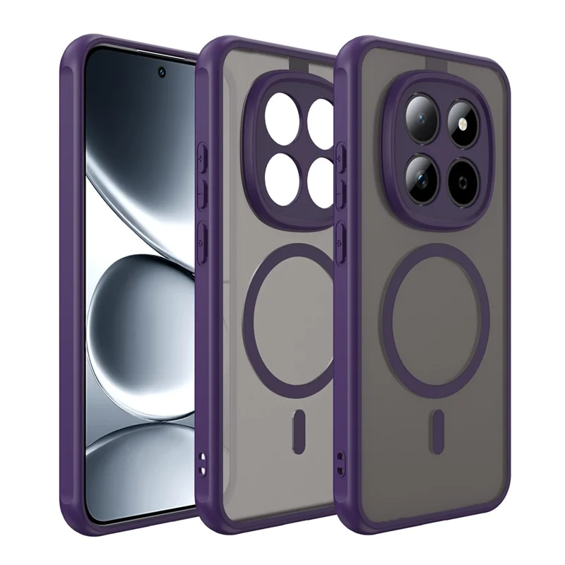 Compra al por mayor para funda magnética Xiaomi Redmi Note 15 Pro 5G (Global) resistente a caídas, cubierta de teléfono PC + TPU - Morado
