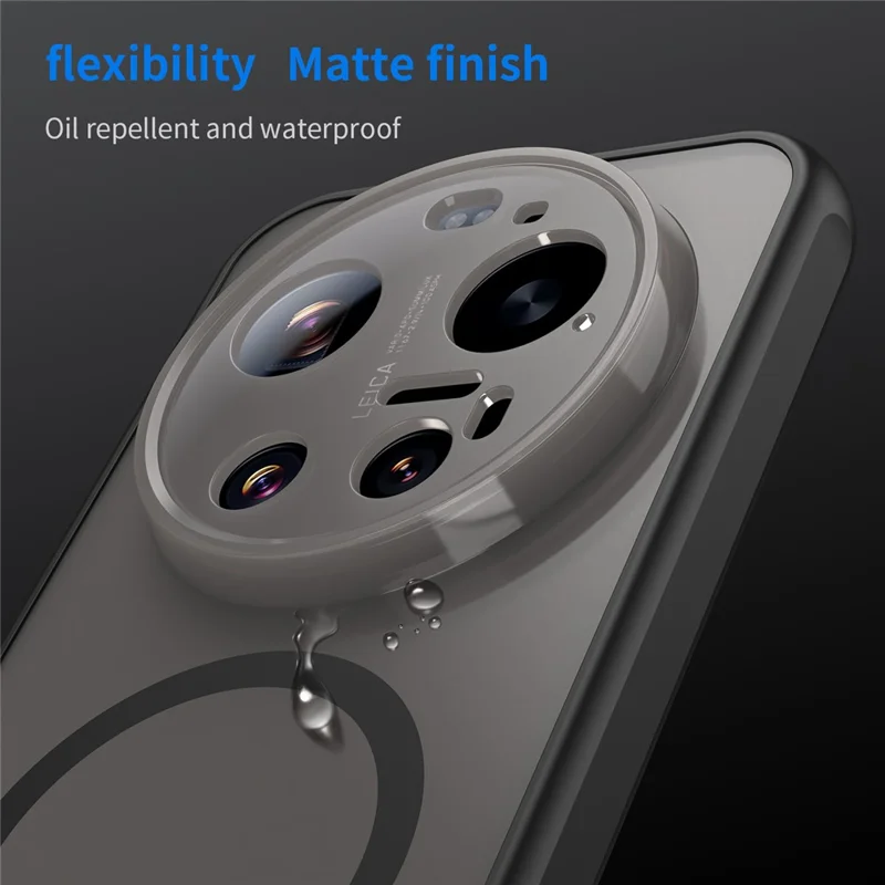 Bulk Purchasing For Xiaomi 17 Ultra 5G Magnetic Case Anti Drop PC + TPU Phone Cover - Black