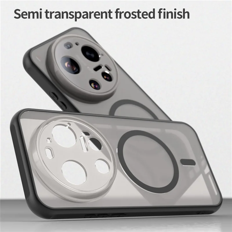 Bulk Purchasing For Xiaomi 17 Ultra 5G Magnetic Case Anti Drop PC + TPU Phone Cover - Black