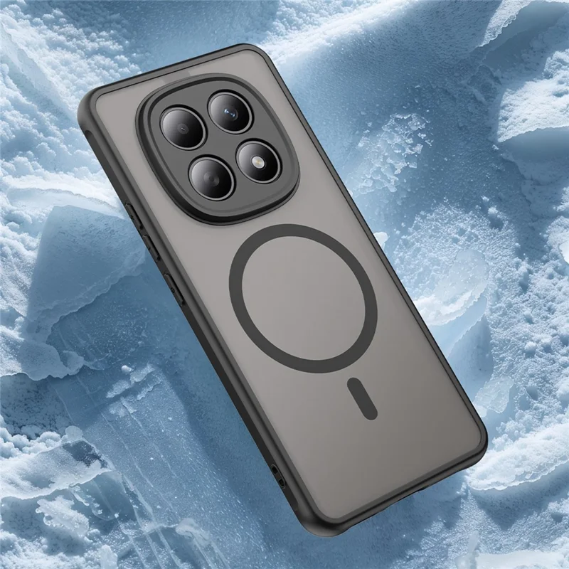 Bulk Purchasing For Xiaomi Poco M8 5G / Redmi Note 15 5G (Global) / 15 4G (Global) Magnetic Case Anti Drop PC + TPU Phone Cover - Black