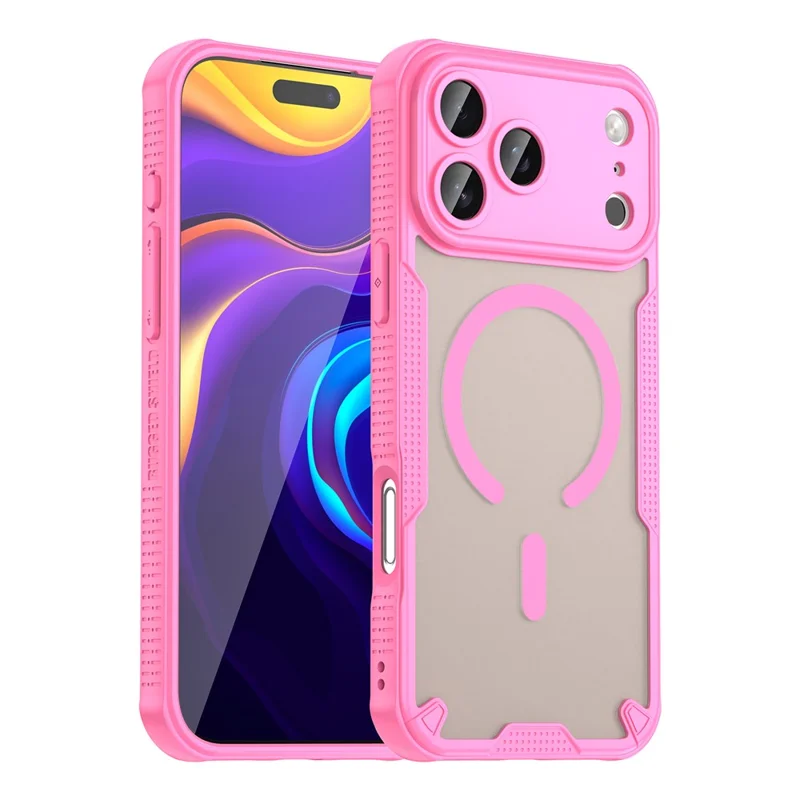Achat en gros pour coque magnétique iPhone 17 Pro Max, étui antidéflagration en TPU + PC, compatible MagSafe - Rose