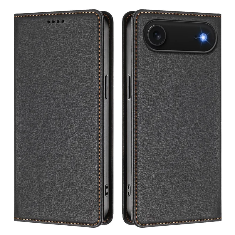 Оптовая покупка чехла для iPhone Air из кожи с магнитной застежкой, защитой от RFID, бумажником, черный