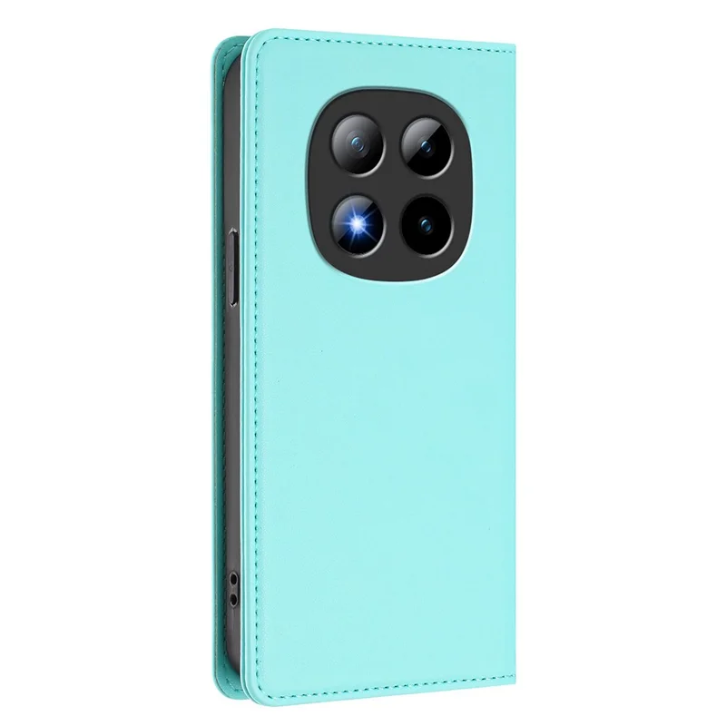For Xiaomi Poco M8 Pro 5G / Redmi Note 15 Pro+ 5G (Global) Leather Wallet Case Magnetic Closure RFID Blocking Phone Cover - Mint Green