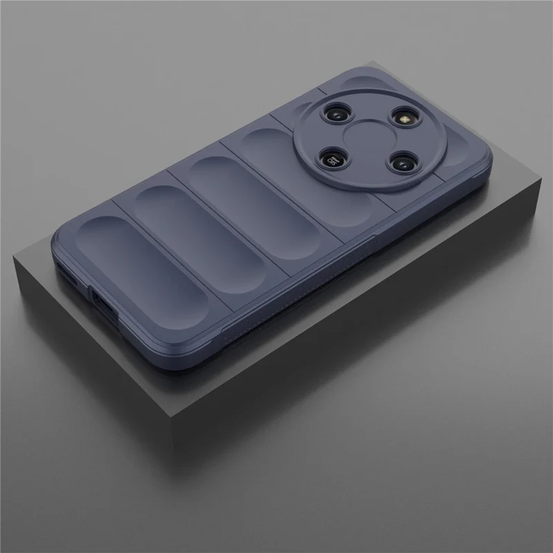 Phone Case For Honor Magic8 Lite 5G  /  X70 5G  /  X9d 5G Anti-Drop Soft TPU Rugged Back Cover - Dark Blue