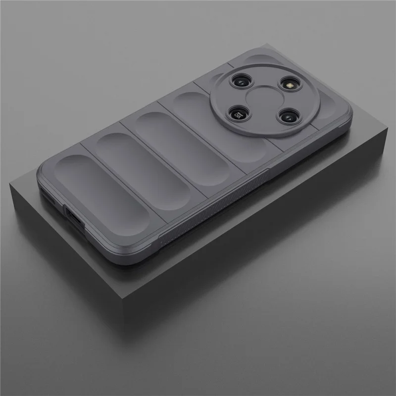 Phone Case For Honor Magic8 Lite 5G  /  X70 5G  /  X9d 5G Anti-Drop Soft TPU Rugged Back Cover - Dark Grey