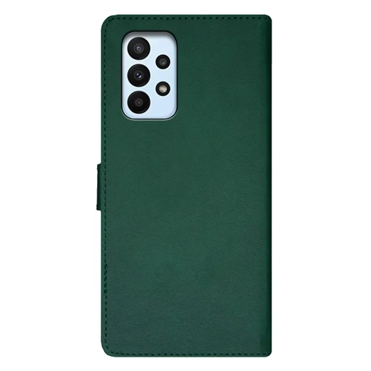 Idewei Pour Samsung Galaxy A23 4G / A23 5G (version Globale) Couleur D'épissage Des Emplacements de Carte en Cuir PU Cover Ajustement du Support Magnétique Flip Téléphone Case de Téléphone - le Noir