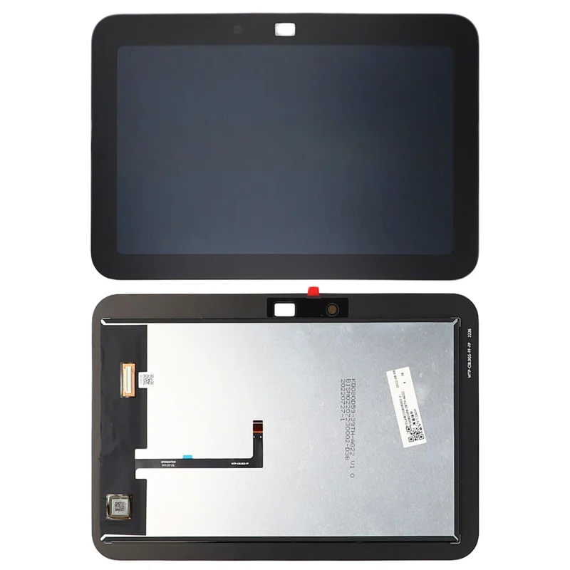 Ersättningsdel av OEM-kvalitet S för Amazon Echo Show 8 (2:a generationen) LCD-skärm och digitizer, monteringsdel (utan logotyp) – Svart