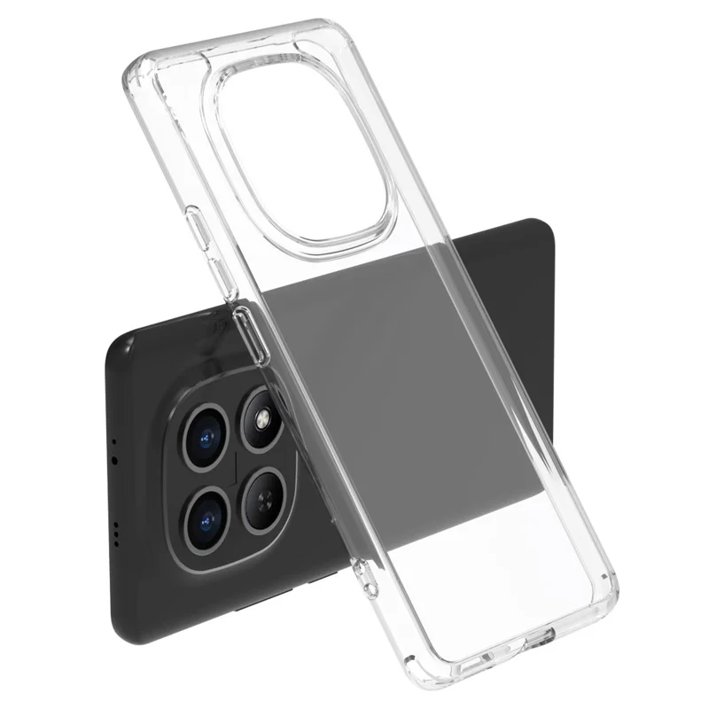 LEREACH TOC-serie til Xiaomi Redmi Note 15 5G (Global) / Poco M8 5G TPU + akryl telefonbeskyttelsesdæksel - Transparent