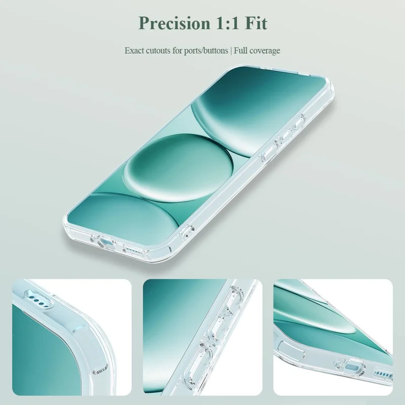 LEREACH TOC-serie til Xiaomi Redmi Note 15 5G (Global) / Poco M8 5G TPU + akryl telefonbeskyttelsesdæksel - Transparent