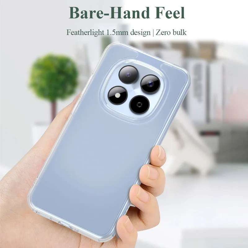 LEREACH TOC Series for Xiaomi Poco M8 Pro 5G / Redmi Note 15 Pro+ 5G (Global) Case TPU + Acrylic Phone Cover - Transparent