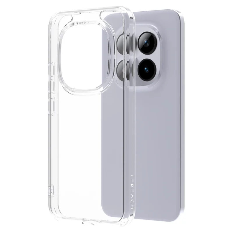 LEREACH TOC Series for Xiaomi Poco M8 Pro 5G / Redmi Note 15 Pro+ 5G (Global) Case TPU + Acrylic Phone Cover - Transparent