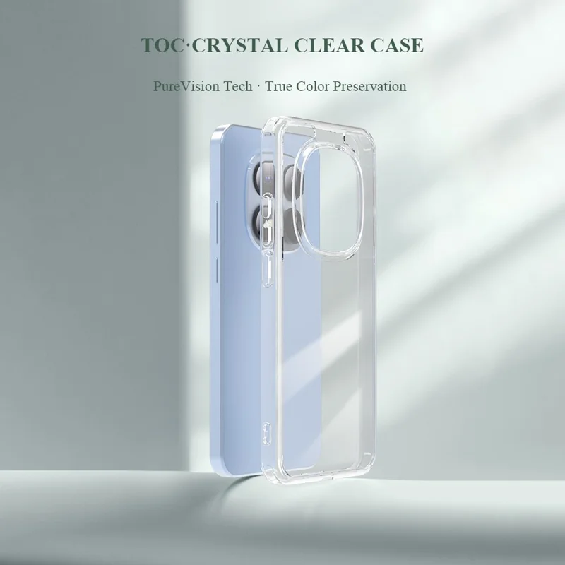 LEREACH TOC Series for Xiaomi Poco M8 Pro 5G / Redmi Note 15 Pro+ 5G (Global) Case TPU + Acrylic Phone Cover - Transparent