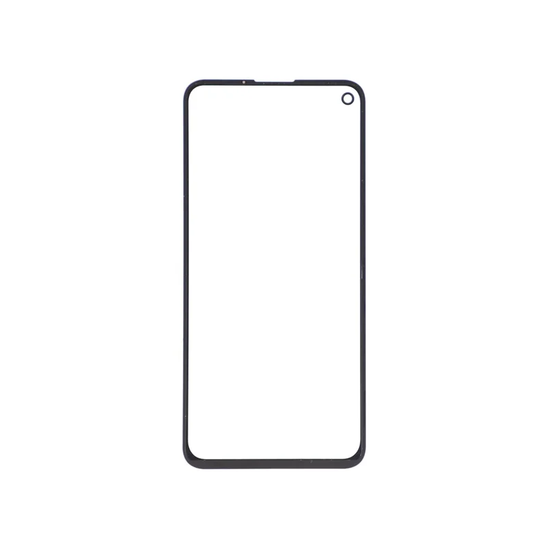 Lente de Vidro Frontal para Google Pixel 4a 4G + Peça com Adesivo OCA (sem Logótipo) - Preto