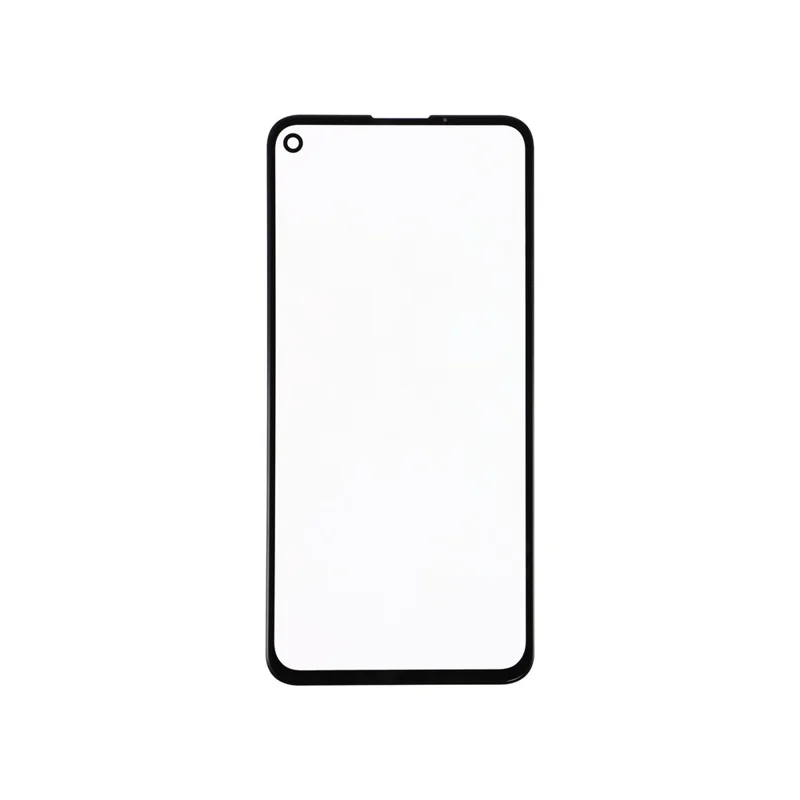 Lente de Vidro Frontal para Google Pixel 4a 5G + Peça com Adesivo OCA (sem Logótipo) - Preto