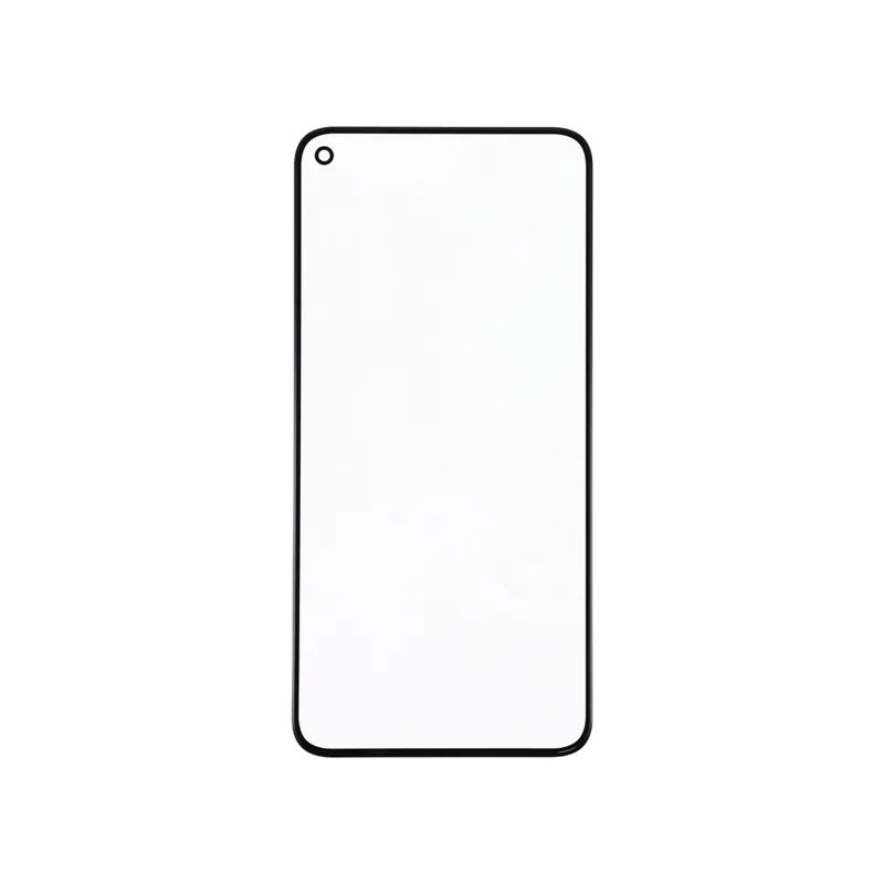 Lente de Vidro Frontal para Google Pixel 5 + Peça com Adesivo OCA (sem Logótipo) - Preto