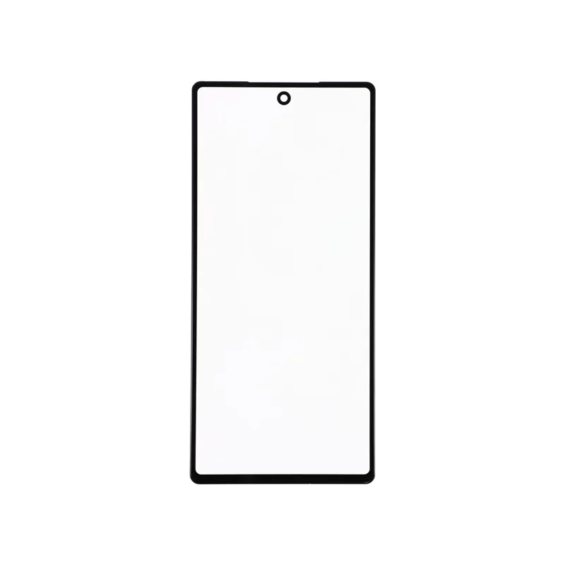 For Google Pixel 6 Front Screen Glass Lens + OCA Adhesive Part (without Logo) - Black