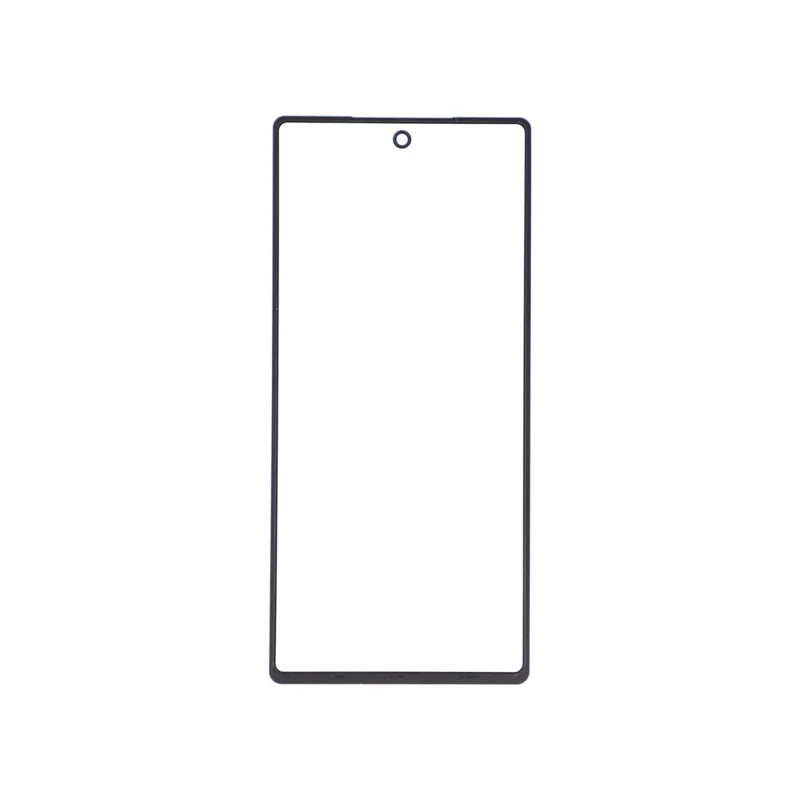 For Google Pixel 6 Front Screen Glass Lens + OCA Adhesive Part (without Logo) - Black