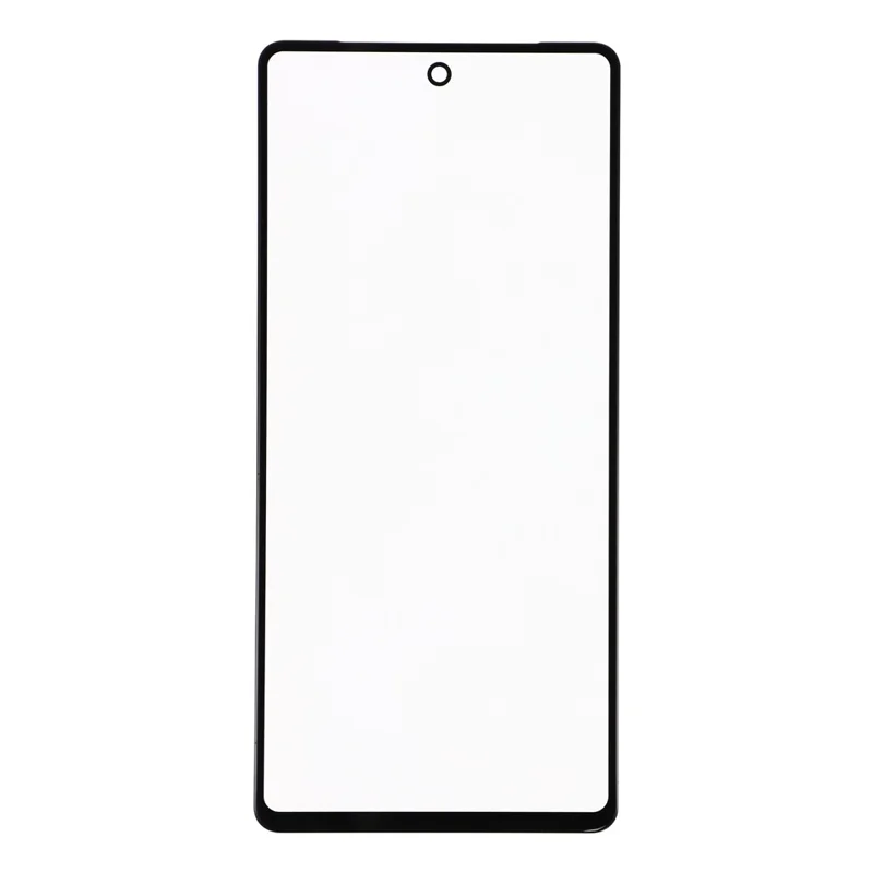 For Google Pixel 7 5G Front Screen Glass Lens + OCA Adhesive Part (without Logo) - Black