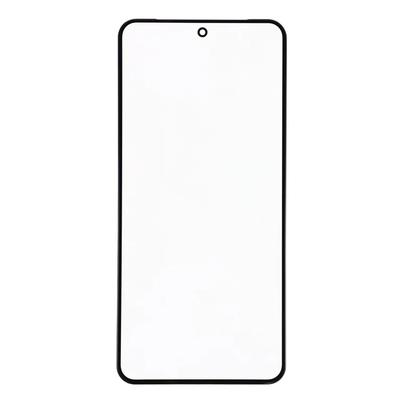 For Google Pixel 8 Pro Front Screen Glass Lens + OCA Adhesive Part (without Logo) - Black