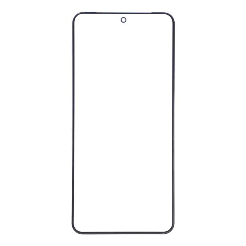 For Google Pixel 8 Pro Front Screen Glass Lens + OCA Adhesive Part (without Logo) - Black