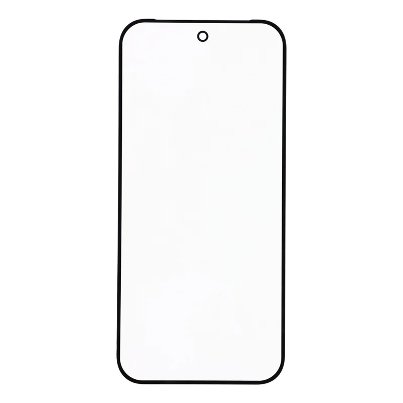 For Google Pixel 9 Front Screen Glass Lens + OCA Adhesive Part (without Logo) - Black