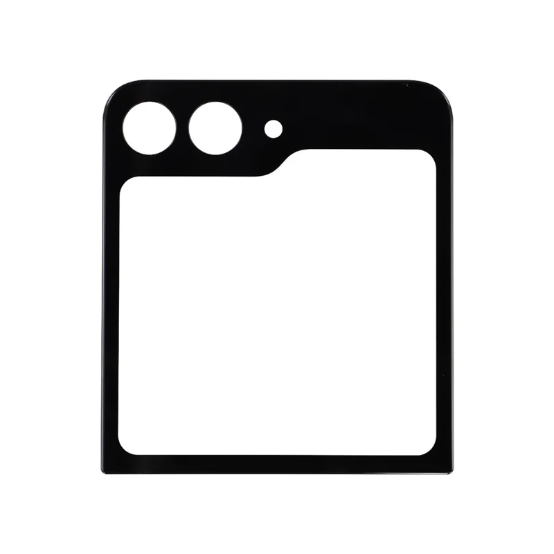 For Samsung Galaxy Z Flip5 5G F731 Front Screen Glass Lens + OCA Adhesive Part (Small Screen) (without Logo)