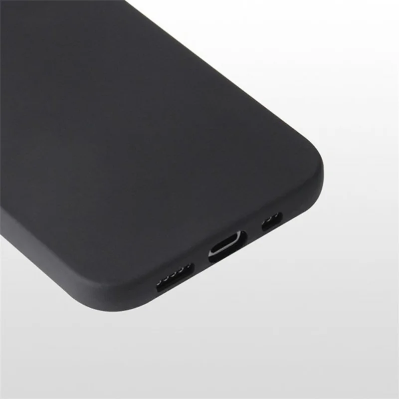 For iPhone 17 Pro Max TPU Phone Case Matte Anti-Fingerprint Protective Cover - Black