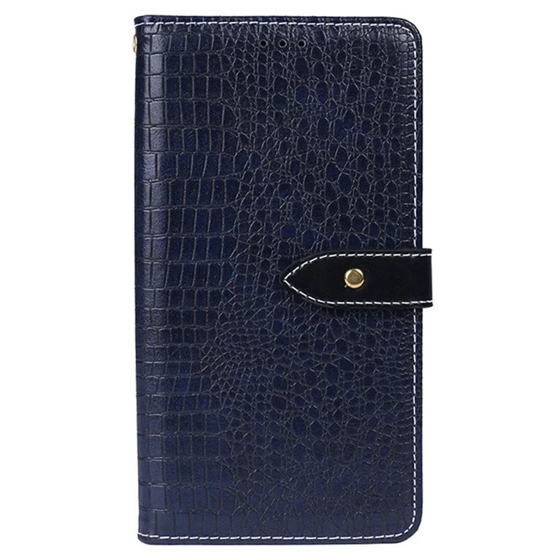 IDEWEI For Xiaomi Redmi Note 12 5G (Global) / (India) / Poco X5 5G PU Leather Phone Shockproof Case Crocodile Texture Smartphone Flip Stand Wallet Cover - Blue