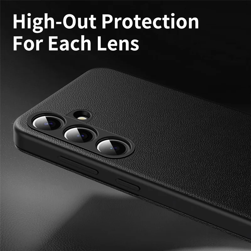 For Samsung Galaxy S26+ Case with Card Holder Smart View Window Leather Phone Cover - Black