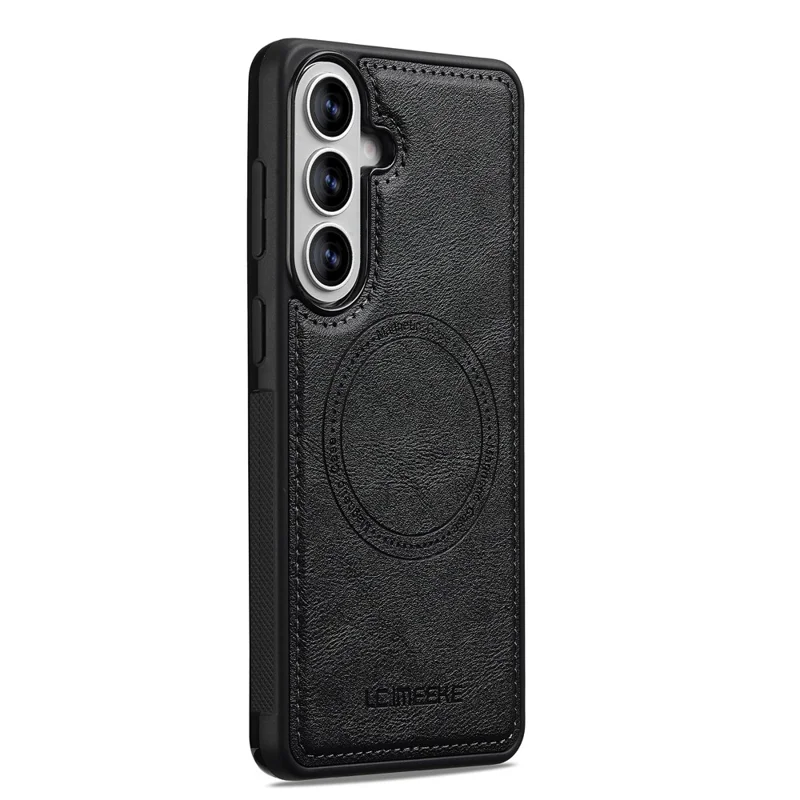 LC.IMEEKE L3 For Samsung Galaxy A57 5G Magnetic Case Detachable Card Holder Leather TPU Mobile Cover - Black