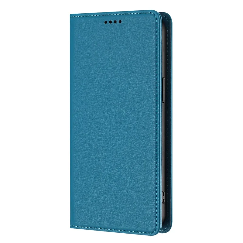 Bulk Purchasing For Xiaomi Redmi Note 15 Pro+ 5G (Global)  /  Poco M8 Pro 5G Leather Case Magnetic Closure RFID Blocking Wallet Phone Cover - Lake Blue