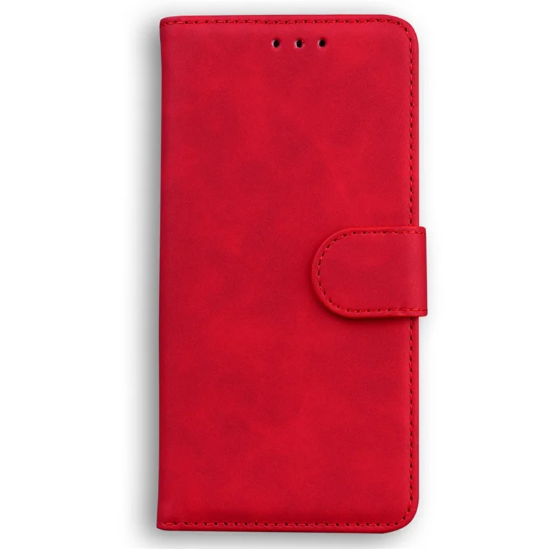 For Samsung Galaxy A37 5G Case Solid Color Leather Wallet Phone Cover - Red