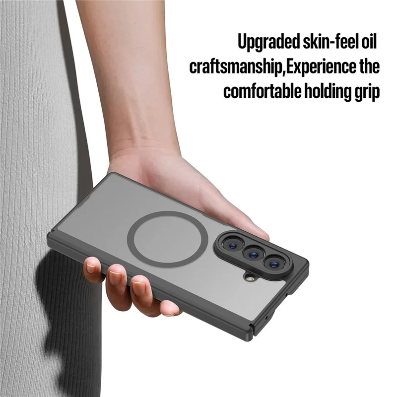 DUX DUCIS Expn-serie til Samsung Galaxy Z Fold7 5G magnetisk hylster PC + TPU bagside til telefon - Sort