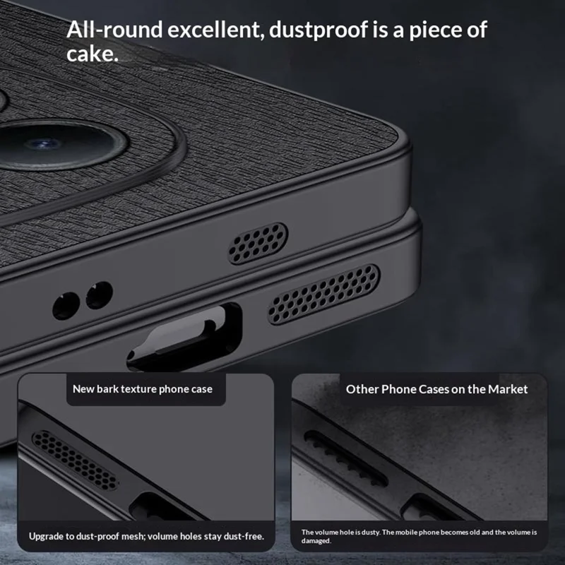 For Xiaomi Redmi Note 15 4G (Global) Case Wood Texture PU Leather Coated PC TPU Phone Cover - Blue