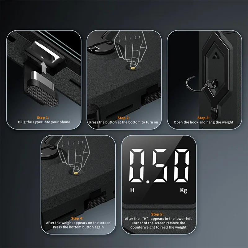 For iPhone 16 Pro Case Hexagonal Kickstand Shockproof TPU PC Matte Phone Cover with Integrated Scale Hook - Black