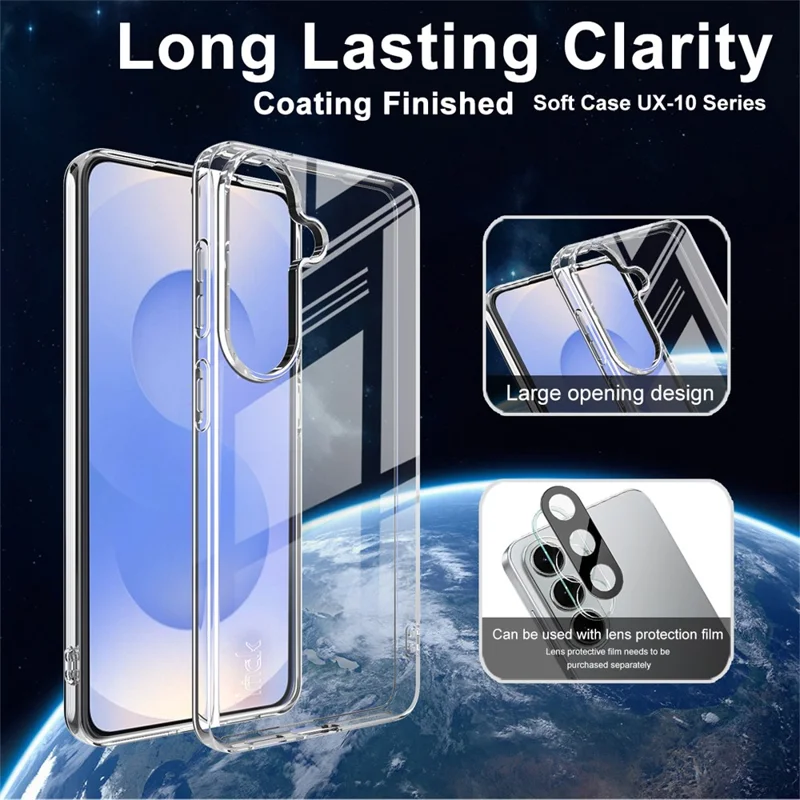 IMAK UX-10 Series For Samsung Galaxy S26 / S26 Pro Phone Case Soft TPU Mobile Back Cover - Transparent