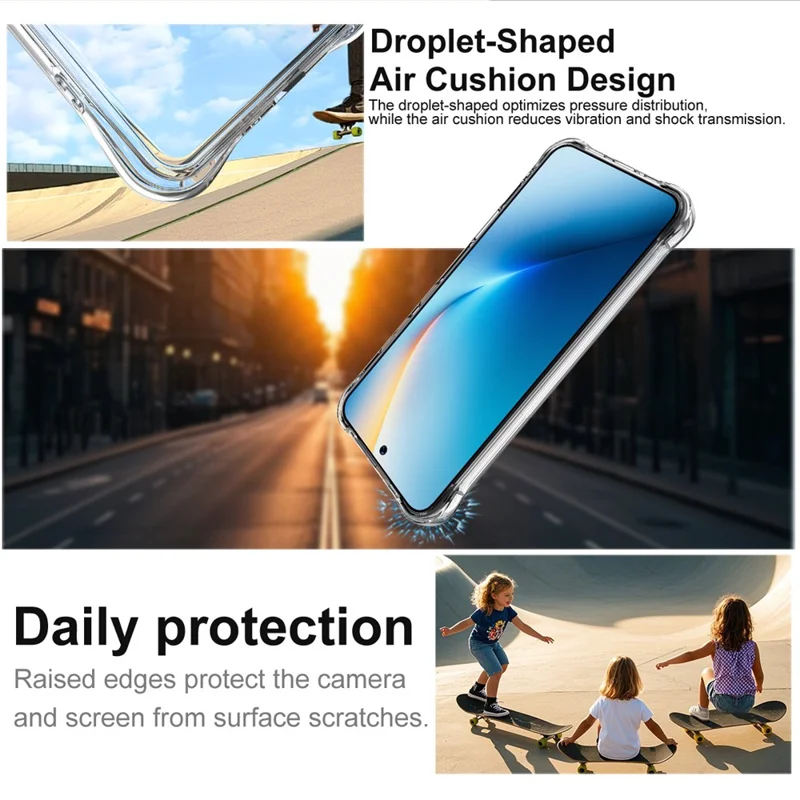 IMAK для Honor Win 5G / Win RT 5G Чехол TPU Прозрачный Противоударный Защитный Чехол с Амортизацией Ударов - Прозрачный