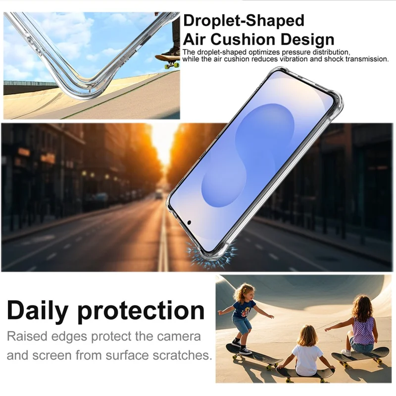 IMAK voor Samsung Galaxy S26 / S26 Pro hoesje TPU telefoonhoesje Airbag stootvrij - Transparant