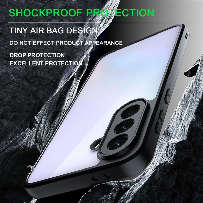 IMAK UX-9A Série pour étui Samsung Galaxy A37 5G Coque TPU PC Coins renforcés - Transparent