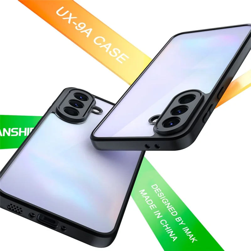 IMAK UX-9A Série pour étui Samsung Galaxy A37 5G Coque TPU PC Coins renforcés - Transparent