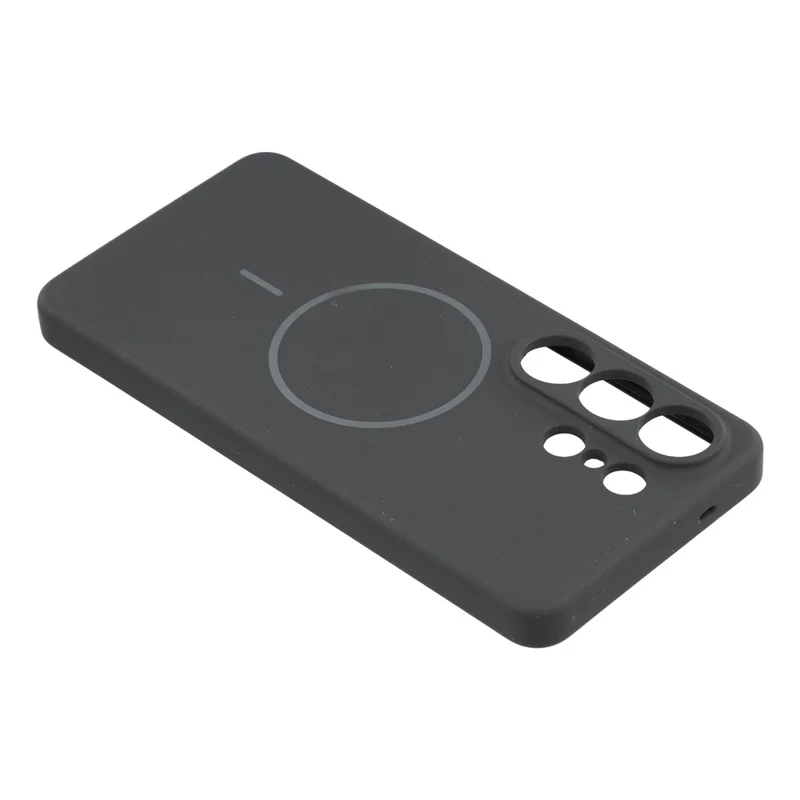 X-LEVEL For Samsung Galaxy S26 Ultra Magnetic Case Liquid Silicone Phone Back Cover Skin Touch - Black