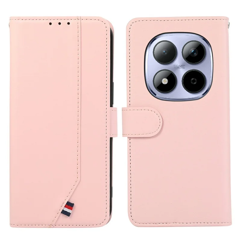 For Xiaomi Redmi Note 15 Pro+ 5G (Global)  /  Poco M8 Pro 5G Case RFID Blocking Flip Leather Phone Cover - Pink