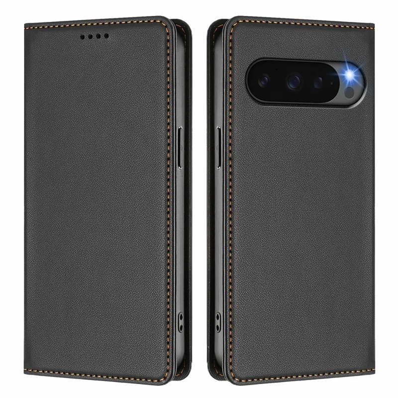 Bulk Purchasing For Google Pixel 10 Pro XL Leather Case Magnetic Closure RFID Blocking Wallet Phone Cover - Black